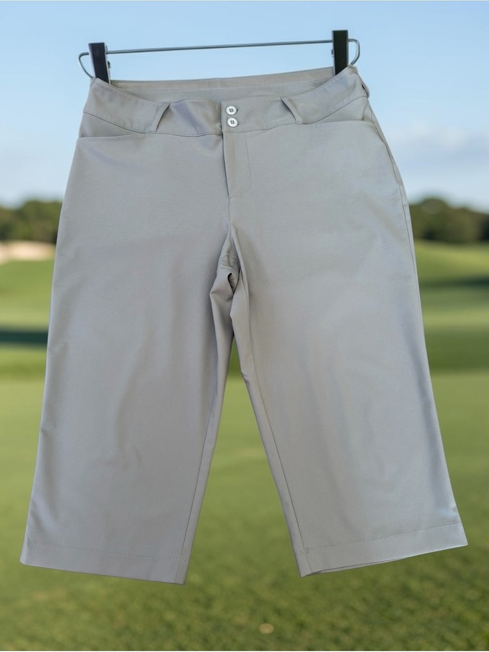 Sportive Plus, Santorini Capri Golf, 16W Plus Size, Gray Coolmax Stretch